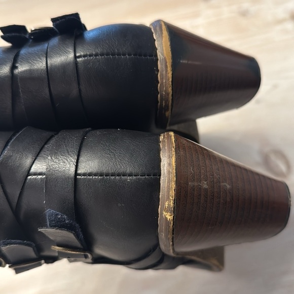 Journey Collection Navy Booties - Picture 10 of 11